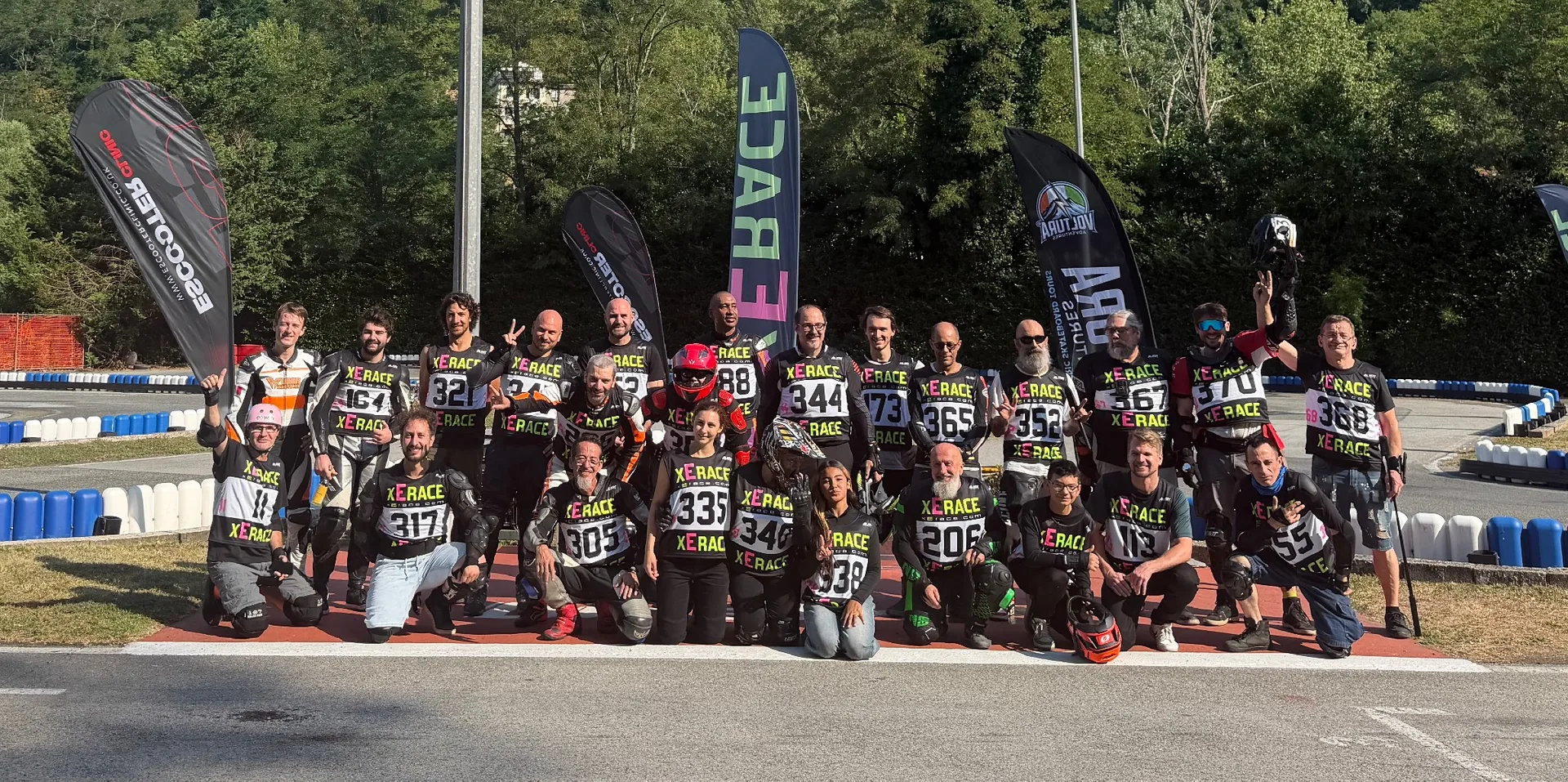 Photo de groupe xErace Chiavari 2026