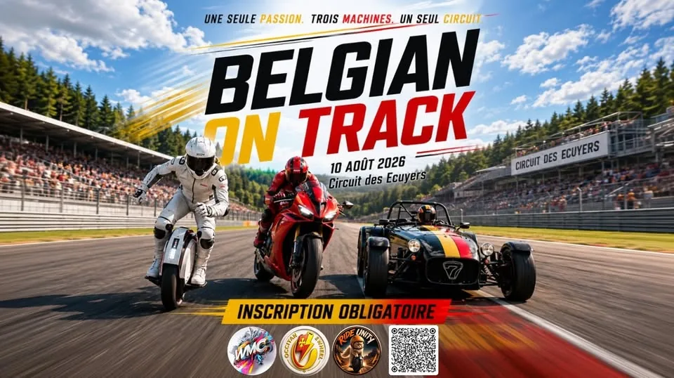 Affiche Belgian On Track au Circuit des Écuyers, 10 août 2026