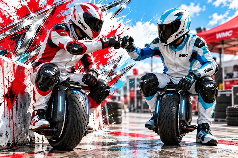 Illustration de synthèse : les wheelers au paddock
